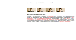 Desktop Screenshot of koray.kavukcuoglu.org